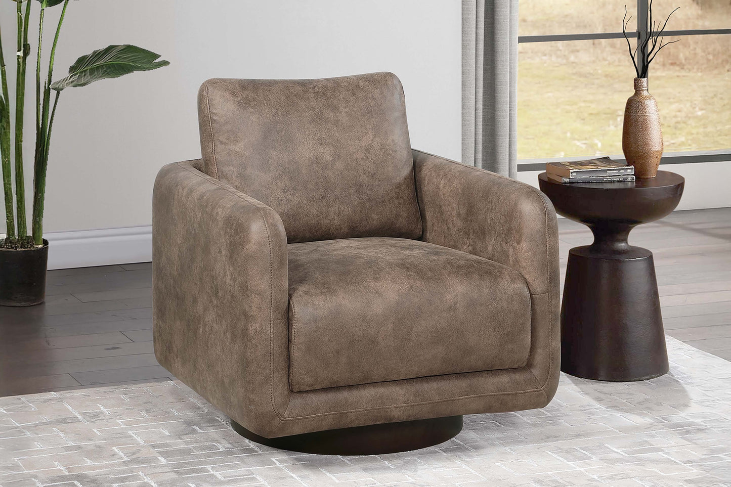 Cinder Auburn Fabric Accent Chair – 31"W Accent Chair