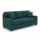 Clifford 2-Arm Sofa – Handcrafted in the USA, Custom Fabric Options - Velvet Antique Peacock - Velvet (7)