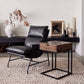 Halaus Black Accent Chair