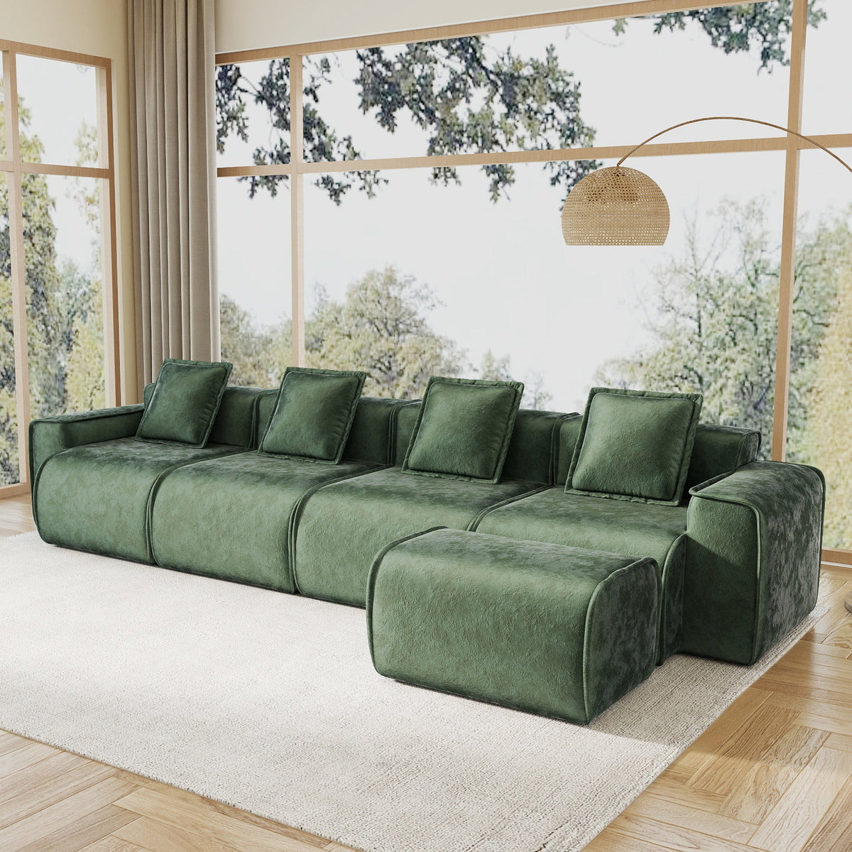 Brisa Velvet Modular Sectional