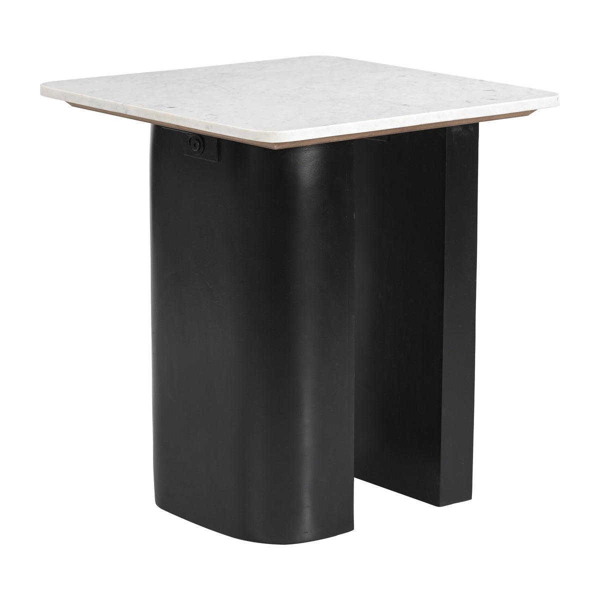 Fiora White & Black Side Table