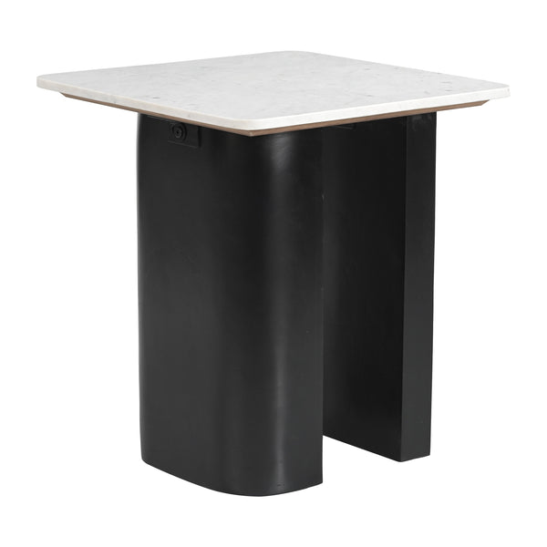 Fiora White & Black Side Table