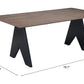 Lisse Espresso Rectangular Dining Table