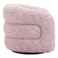Refine Pink Tweed Swivel Chair
