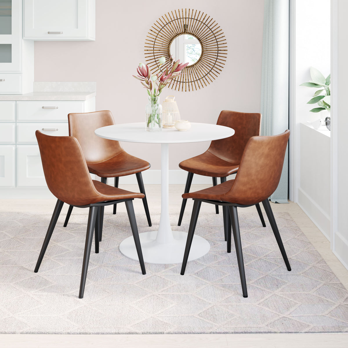 Daniel Dining Chair (Set of 2) in Vintage Brown