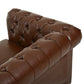Calder Faux Leather Sectional – 85" L-Shaped 4-Seater with Storage Ottoman (2 Colors)