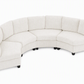 Rosalind Chenille Curved Modular Sectional – 4-Seat Sofa - Beige (11)