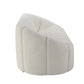 White teddy sherpa sofa showcasing a modern 2-seat cozy boucle loveseat design with plush upholstery.