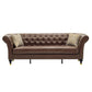 Barrington Faux Leather Chesterfield Sofa