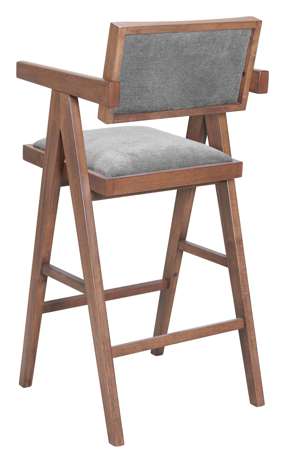 Delhi Gray & Walnut Barstool (Set of 2)