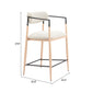 Equinox Oyster Gray & Natural Counter Stool