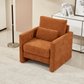 Modern Chenille Fabric Upholstered Armchair (4 Colors)