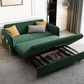 Solene Tech Cloth Sofa Bed – 74.8" Convertible Sleeper with Hidden Storage (2 Colors)