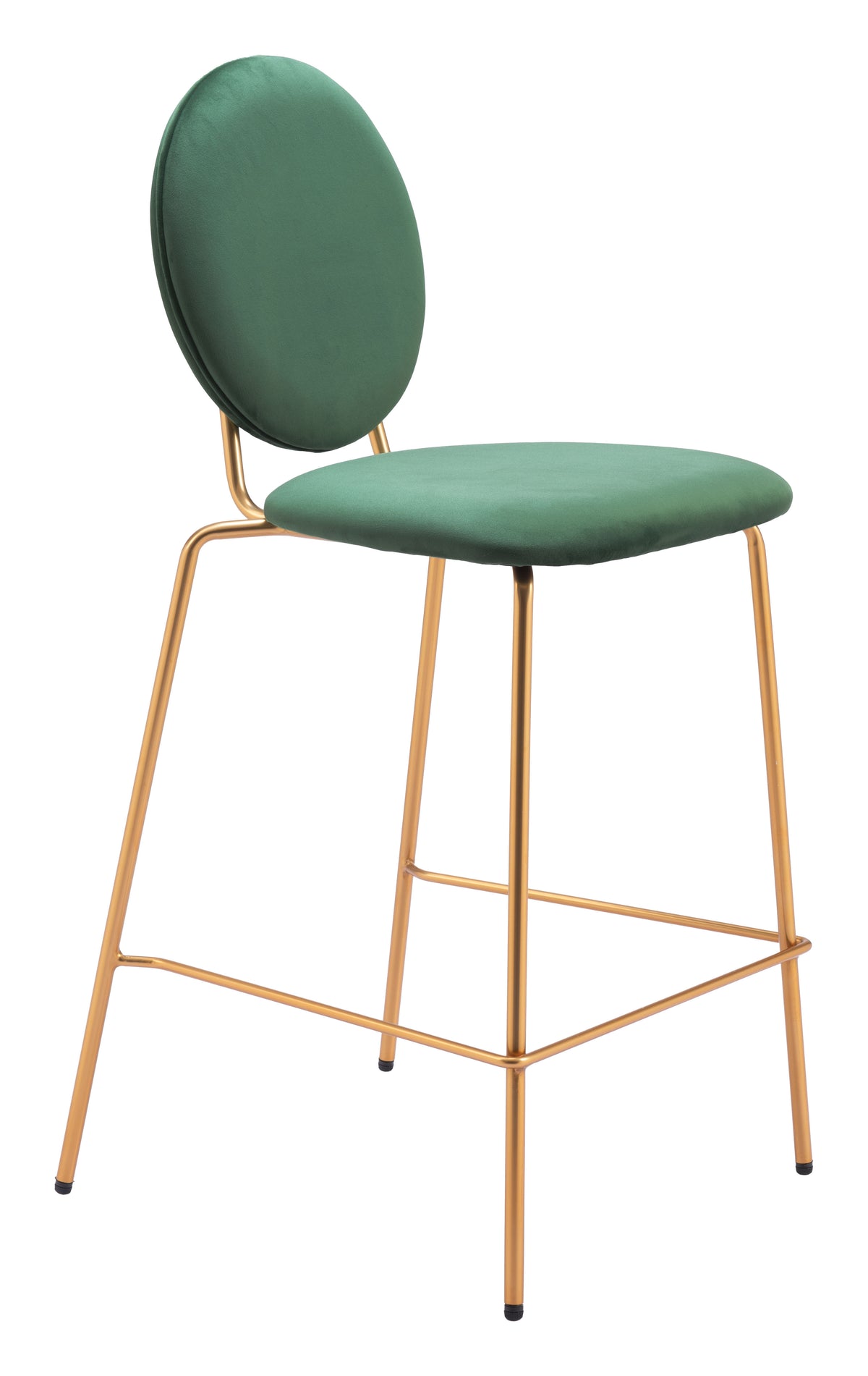 Odessa Green & Gold Counter Stool (Set of 2)