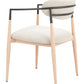 Equinox Oyster Gray & Natural Dining Chair