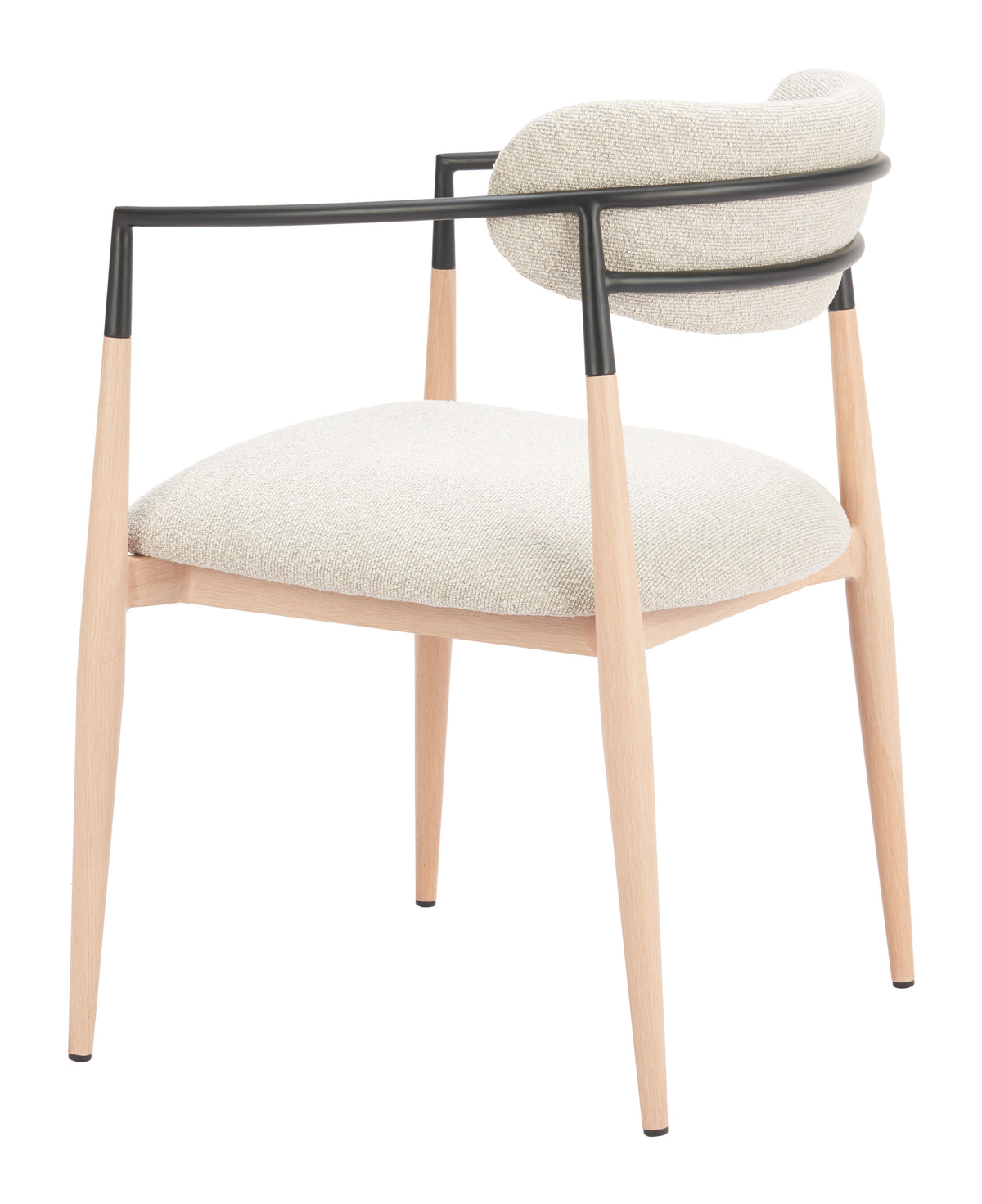 Equinox Oyster Gray & Natural Dining Chair