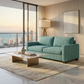Damon American-Made Sofa – 92" Custom-Fabric Sofa - Hepburn Emerald - Fabric (4)