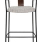 Couva Gray Tweed Barstool (Set of 2)
