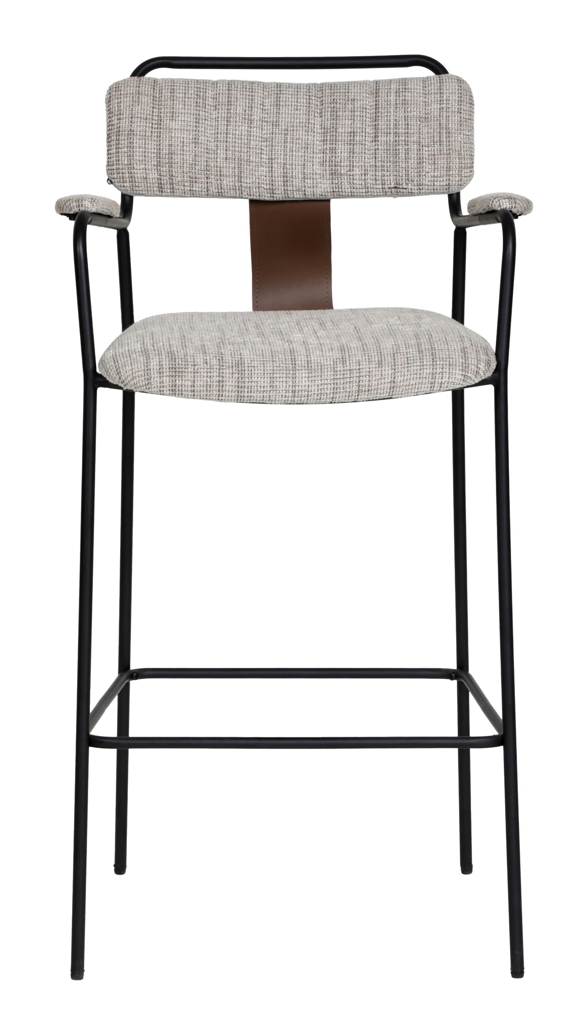 Couva Gray Tweed Barstool (Set of 2)