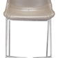 Magnus Counter Stool (Set of 2) in Brown & Silver