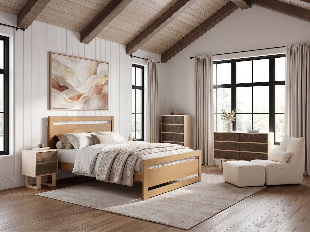 Repos Queen Bed in Brown