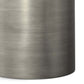Corbin Cylindrical Antique Silver Side Table 16', metal finish, industrial style, versatile decor accent