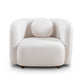 Farrah Accent Chair in White (Square Armchair)