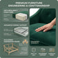 Berlin Classic Sofa – 87" American-Made 3-Seat Sofa - Velvet Antique Kelly Green - Velvet (10)