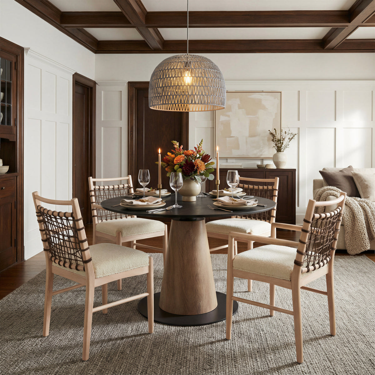 Wezly Dining Chair (Set of 2) in Ivory