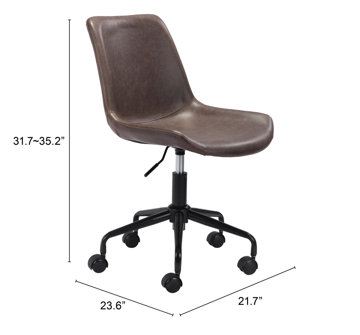 Byron Office Chair in Brown
