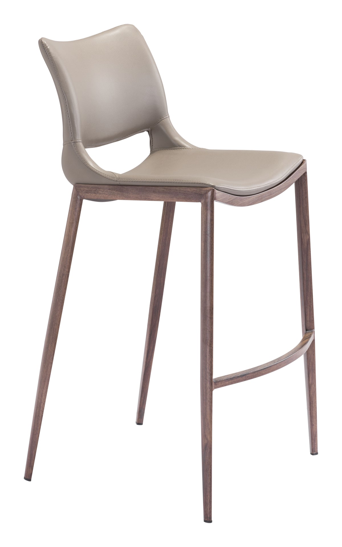 Ace Barstool (Set of 2) in Brown & Walnut