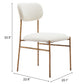 Sydhavnen Cream & Gold Dining Chair