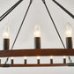Vero Wagon Wheel Chandelier