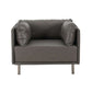Faux Leather MCM Lounge Chair (3 Colors)