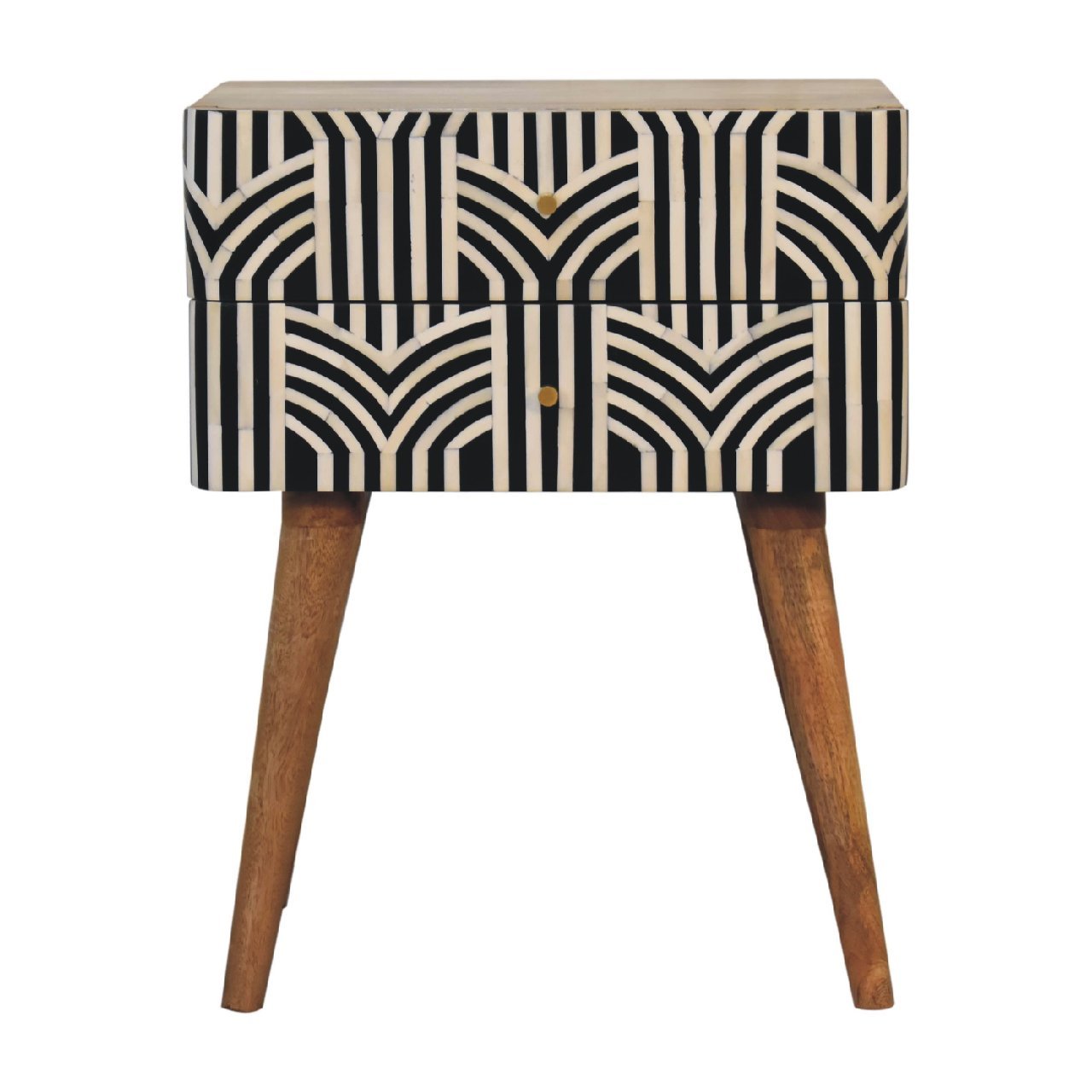 Barnaby Oak Solid Wood Nightstand – 17.7" Nightstand
