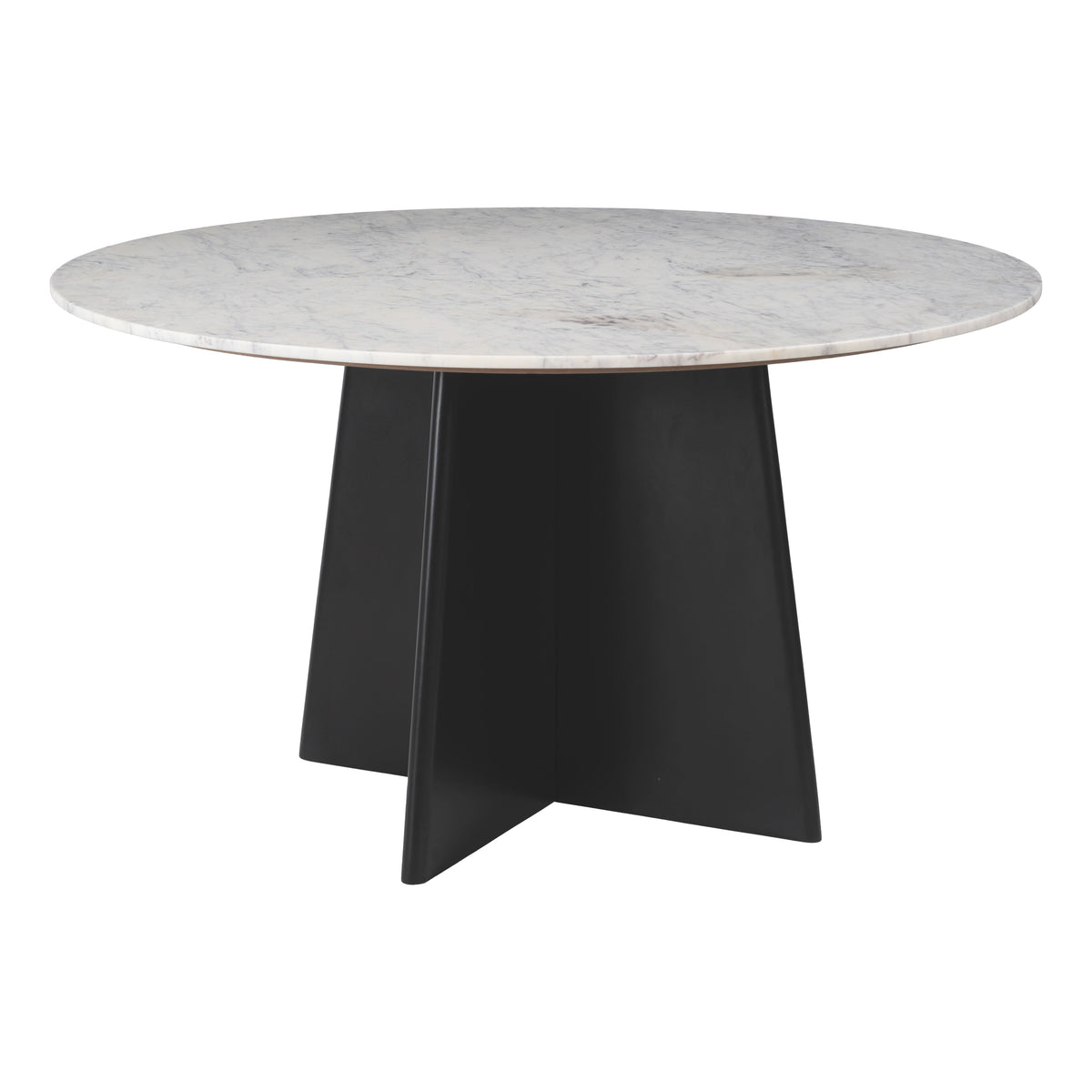 Strela White & Black Dining Table