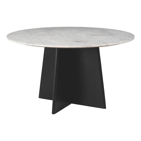 Strela White & Black Dining Table