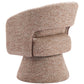 Liva Frosty Brown Swivel Chair