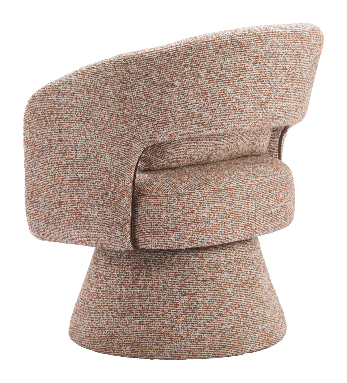Liva Frosty Brown Swivel Chair