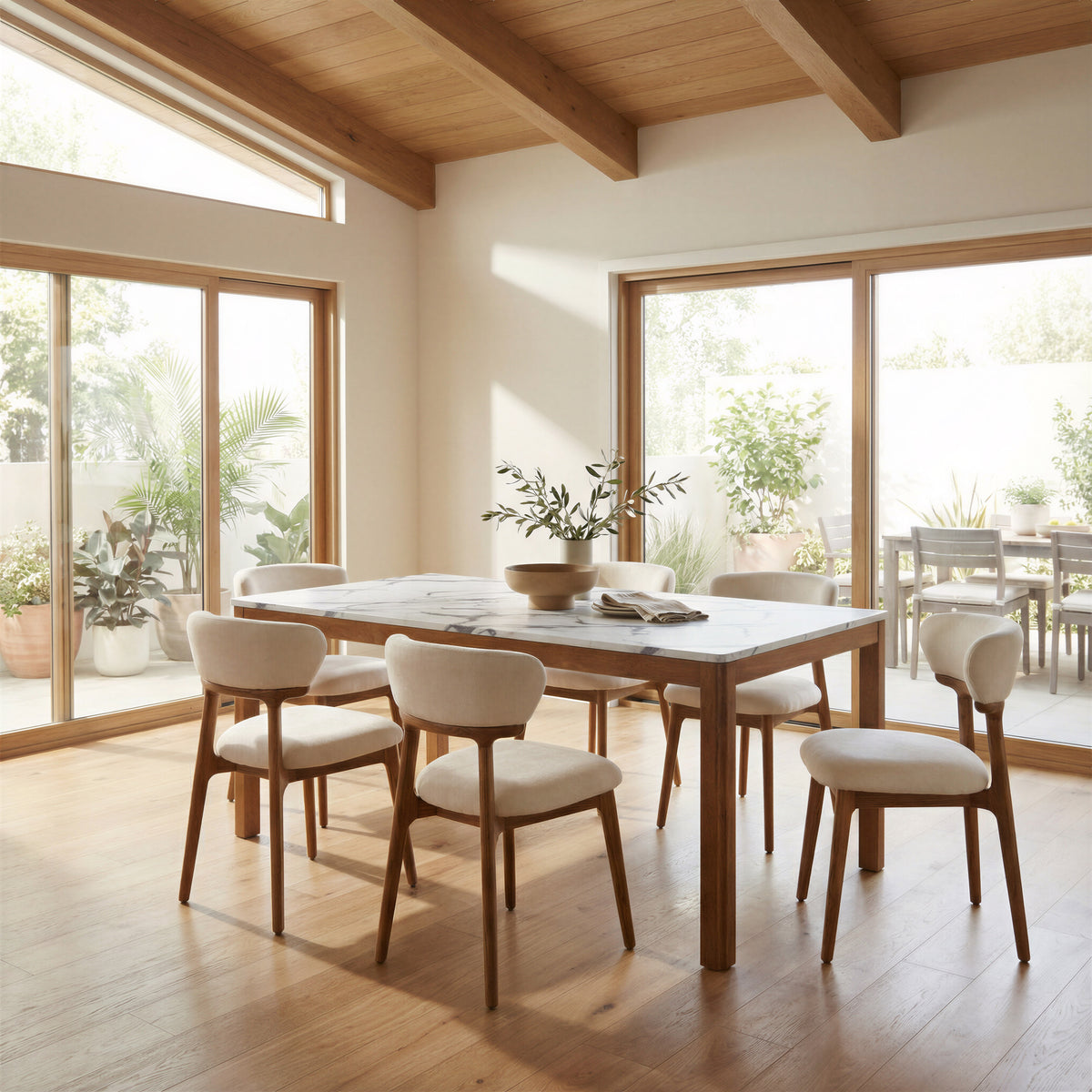 Jemy White Dining Table