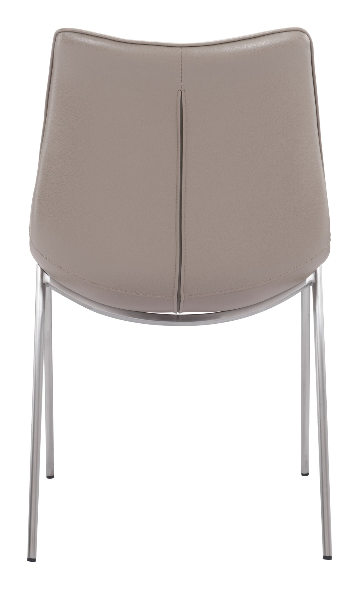 Magnus Dining Chair (Set of 2) in Brown & Silver