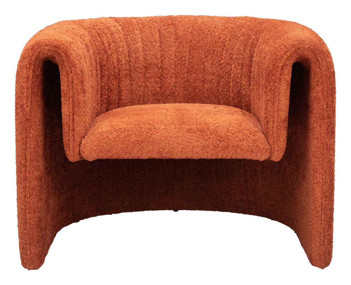 Viana Accent Chair in Burnt Orange