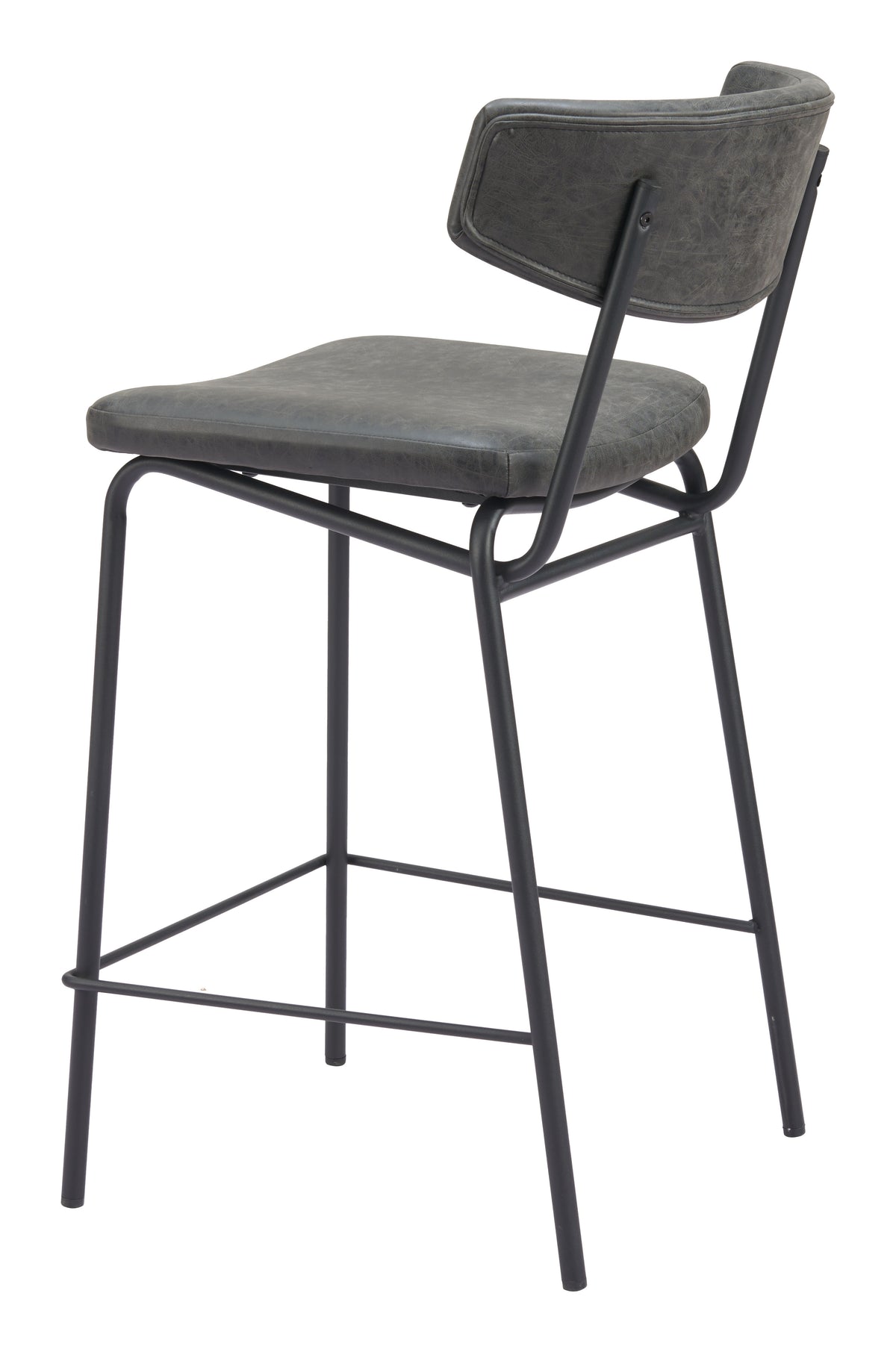 Charon Counter Stool (Set of 2) in Vintage Black