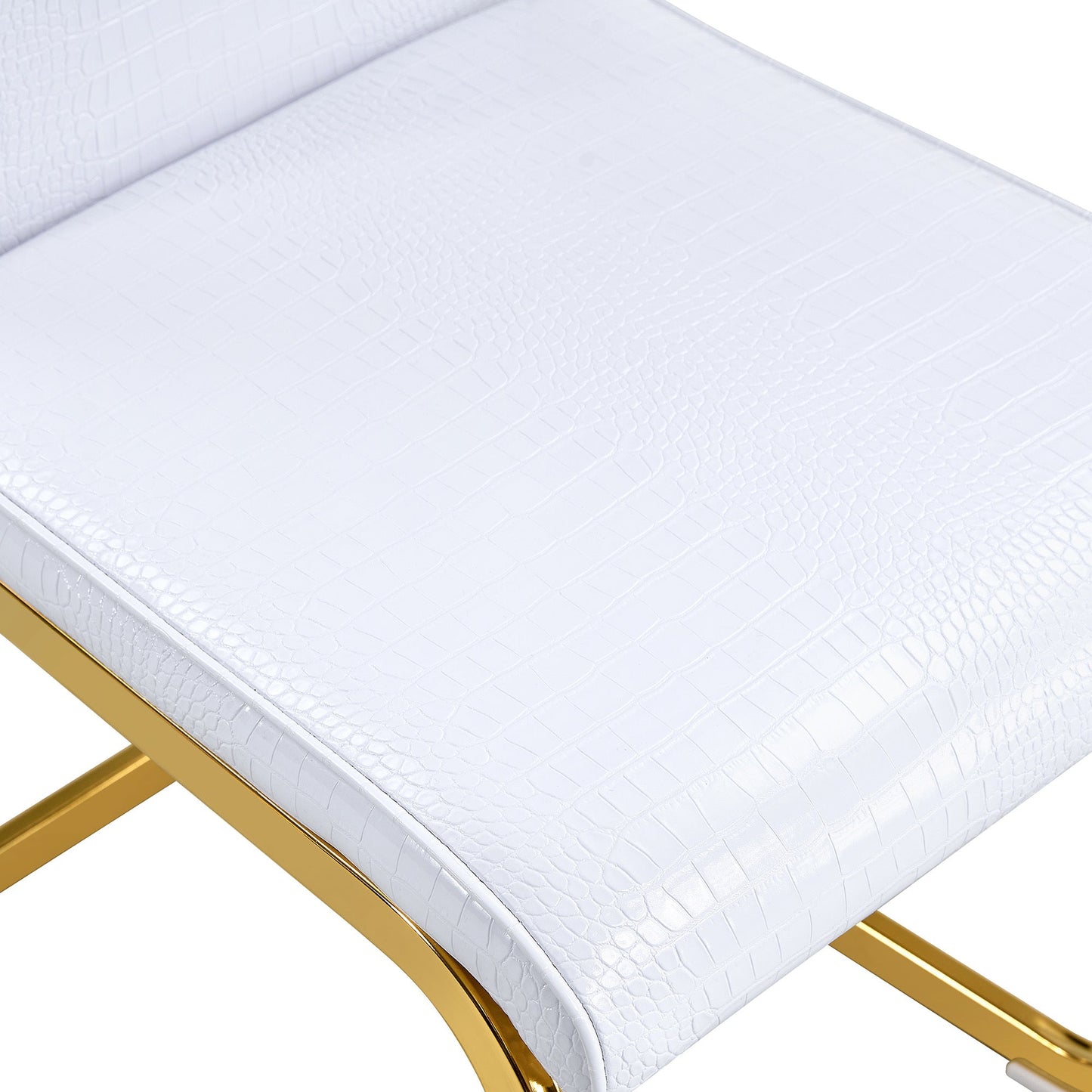 Kinsey White, Gold Legs, Set of 4