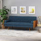 Aidan MCM Styled Tufted Fabric Sofa Loveseat 72"L