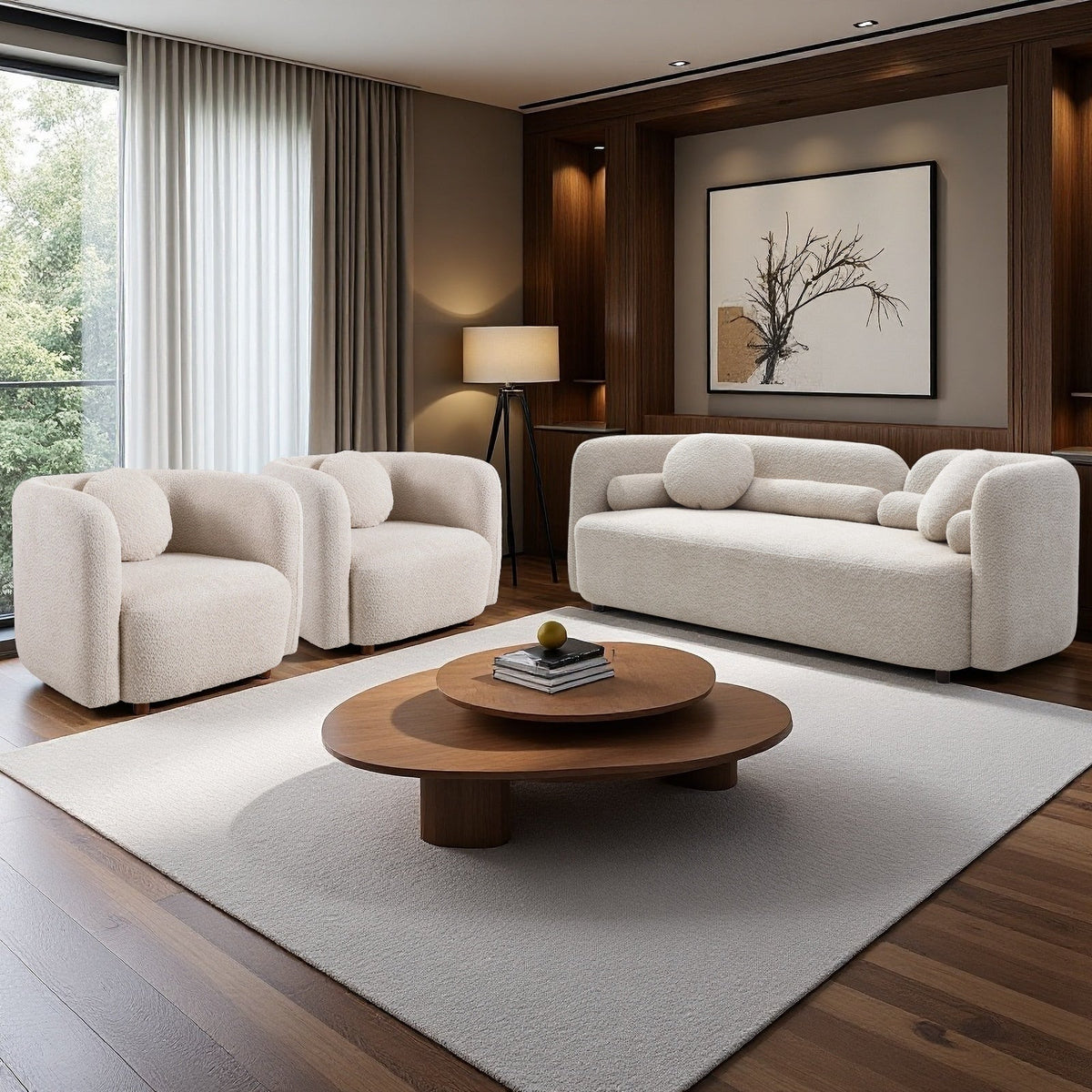 Gethin Boucle Sofa Set