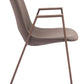 Desi Dining Chair (Set of 2) in Brown & Walnut