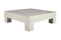 Marlow White Washed Mango Wood Coffee Table – 39.5