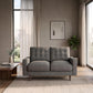 Noemi Tufted Fabric Sofa