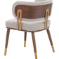 Brew Beige & Walnut Dining Chair